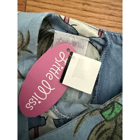 Lil Miss 8 Denim Blue Girl Dress NWT Twirl - Picture 3 of 5